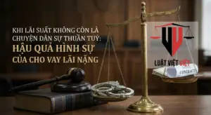 tội cho vay lãi nặng trong giao dịch dân sự