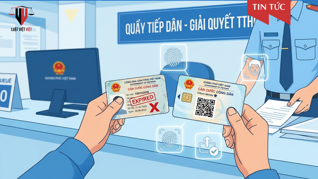 Thủ tục đổi thẻ căn cước công dân hết hạn sang thẻ căn cước mới theo Luật Căn cước 2023 và Nghị định 70/2024/NĐ-CP