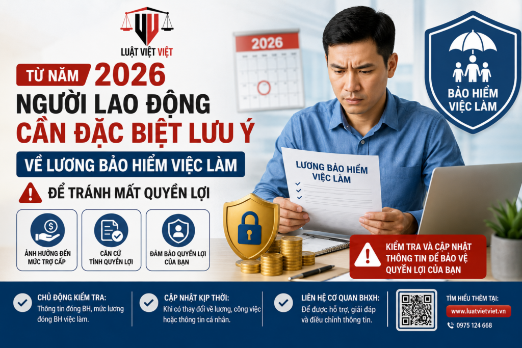 Từ năm 2026 người lao động cần đặc biệt lưu ý về lương bảo hiểm việc làm để tránh mất quyền lợi